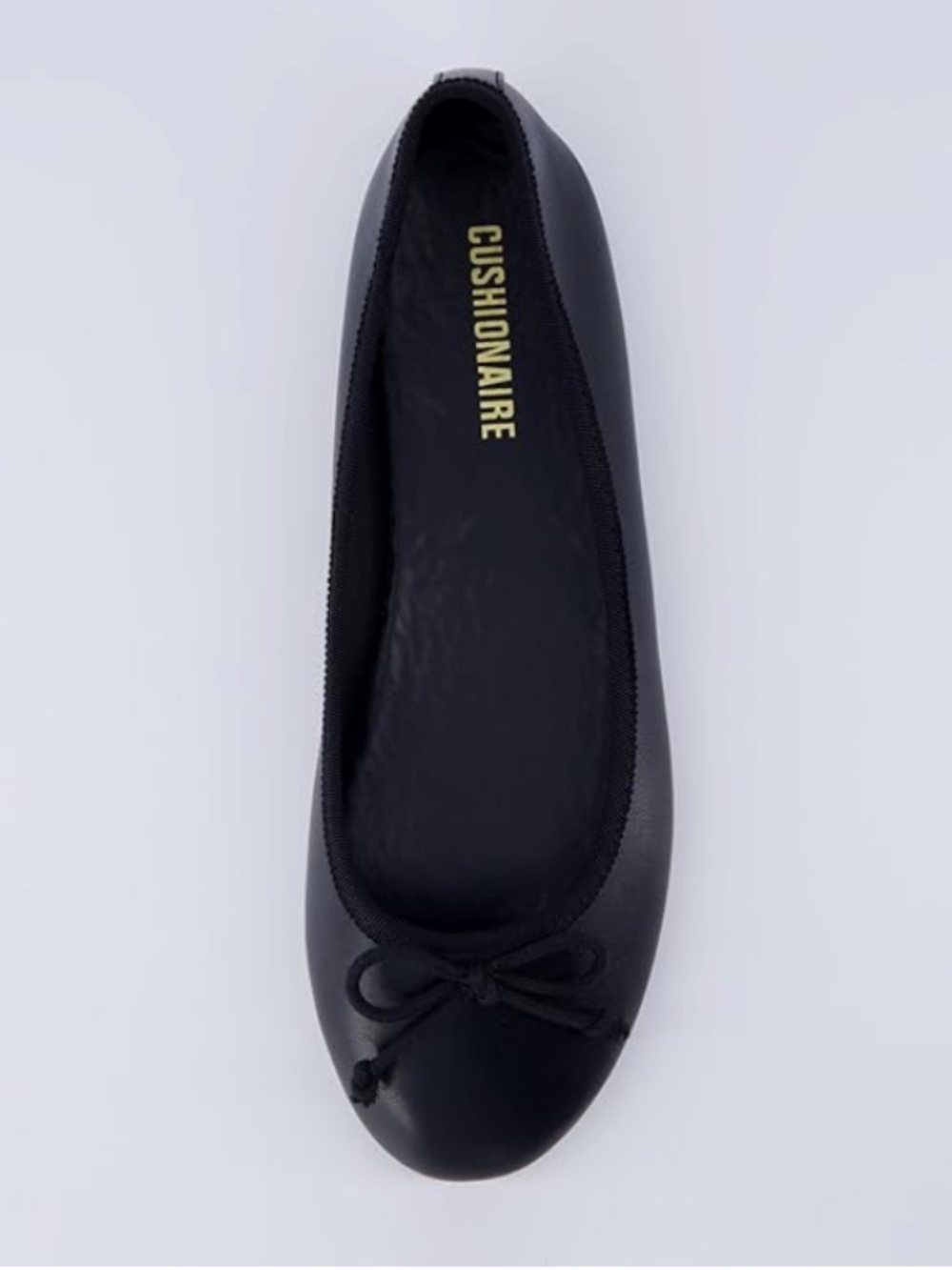 black ballet flats